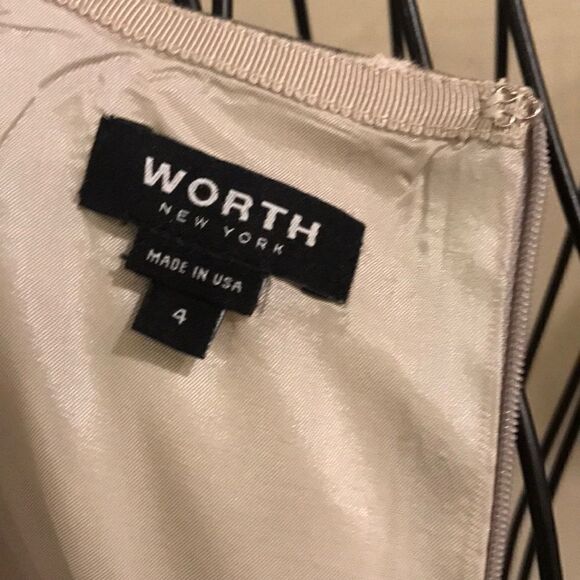 Worth Grey & Silver Floral Print Pencil Skirt - 4 - Picture 8 of 8